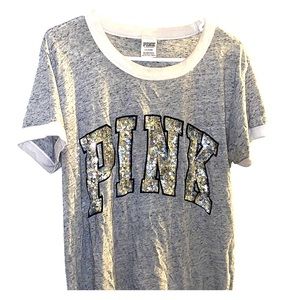 Sequin PINK TEE